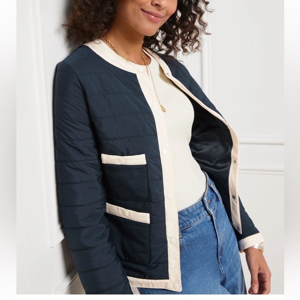 NWT Quilted Lady Jacket by Talbots, sz M